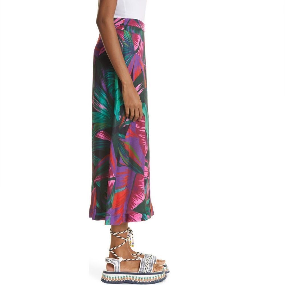 FARM RIO ANTHROPOLOGY Midnight Leaves Midi Skirt, Size Small, (2/4), NWOT - Picture 4 of 6